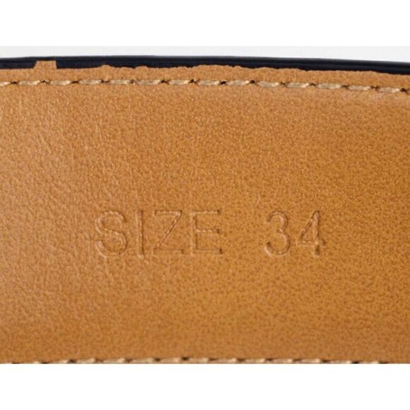 DOCKERS BLACK GENUINE LEATHER 1 1/8"Wd CASUAL DRESS MEN'S BELT Sz 34/85 (F89 - Picture 7 of 15